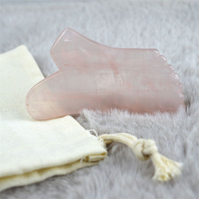 Μασάζ προσώπου 2024 Rose Quartz Gua Sha Stone for Body Self Φροντίδα του δέρματος και εξοπλισμός μασάζ σώματος Ιδιότητες