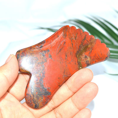 Εξοπλισμός Μασάζ Σώματος Κόκκινη Mookaite Gua Sha Scraping Board για το πρόσωπο Εργαλείο φροντίδας του δέρματος