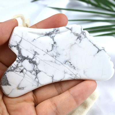 Εξοπλισμός μασάζ υγείας σώματος 2024 Howlite Gua Sha Scraping Board για εργαλείο ομορφιάς