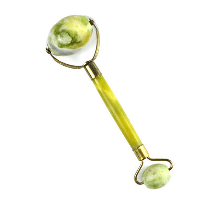 Xiuyan Jade Φροντίδα δέρματος Jade πέτρα προσώπου θεραπεία ματιών δέρματος Tightening σπα απομάκρυνση ρυτίδων Μασάζ Face Roller με λαβή λουλουδιών