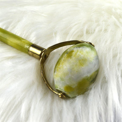 Xiuyan Jade Φροντίδα δέρματος Jade πέτρα προσώπου θεραπεία ματιών δέρματος Tightening σπα απομάκρυνση ρυτίδων Μασάζ Face Roller με λαβή λουλουδιών