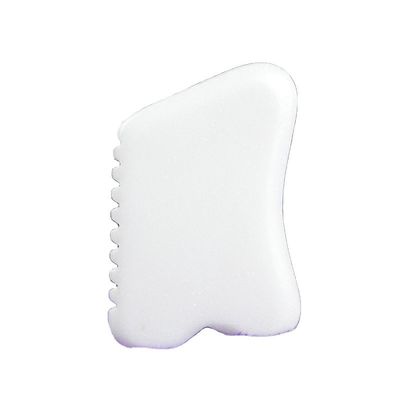OEM Custom LOGO Λευκός Χαμήλιος Gua Sha Stone Μασάζ προσώπου Φυσικός Χαμήλιος Guasha ξύσιμο εργαλείο μασάζ για πρόσωπο και σώμα