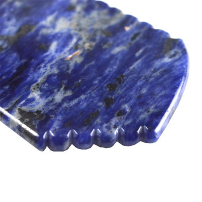 Μπλε Sodalite Gua Sha Board 95*53mm Το απόλυτο εργαλείο για τη βελτίωση της κυκλοφορίας του αίματος και την υγεία του δέρματος
