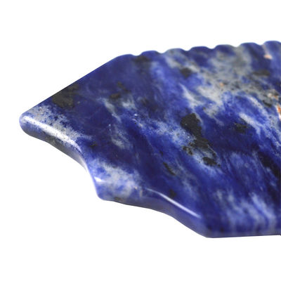 Μπλε Sodalite Gua Sha Board 95*53mm Το απόλυτο εργαλείο για τη βελτίωση της κυκλοφορίας του αίματος και την υγεία του δέρματος