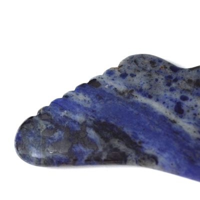 2024 Blue Sodalite Stone Gua Sha Scraping Massager άνετο εργαλείο μασάζ για την αφαίρεση ρυτίδων στο πρόσωπο και την ομορφιά του δέρματος