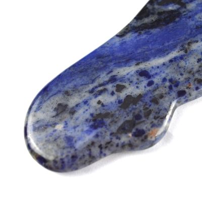 2024 Blue Sodalite Stone Gua Sha Scraping Massager άνετο εργαλείο μασάζ για την αφαίρεση ρυτίδων στο πρόσωπο και την ομορφιά του δέρματος