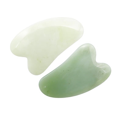 Xiuyan Jade Guasha Board για το πρόσωπο και το σώμα Φροντίδα της επιδερμίδας Σχήμα καρδιάς Gua Sha Μέσο μασάζ για την ανακούφιση των μυϊκών εντάσεων