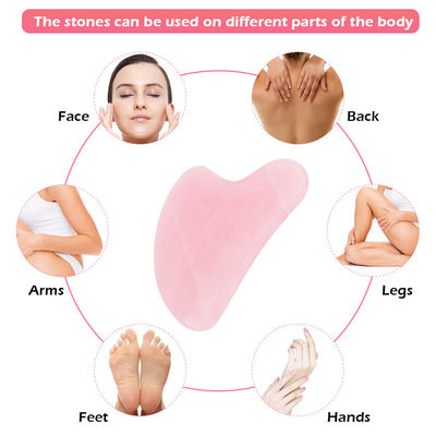 Φορητό φυσικό jade Gua Sha Stone Μέσο μασάζ για το πρόσωπο λαιμό Σκούρο ανύψωση ρυτίδων Απομάκρυνση ομορφιάς Φροντίδα φυσικοθεραπεία