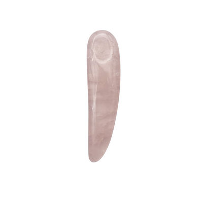 Ροζ Κουάρτζ κουτάλι για Gua Sha και καλλυντικά Beauty Wand Applicator Spatula