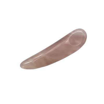 Ροζ Κουάρτζ κουτάλι για Gua Sha και καλλυντικά Beauty Wand Applicator Spatula