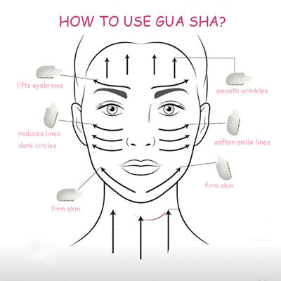 Ασημένιο Gua Sha Πρόσωπο Εργαλείο Ατσάλινο Guasha Δίσκο για SPA Βελονισμό για το Σώμα Πρόσωπο λαιμό και μάτια Φροντίδα δέρματος Δώρο για Γυναίκα