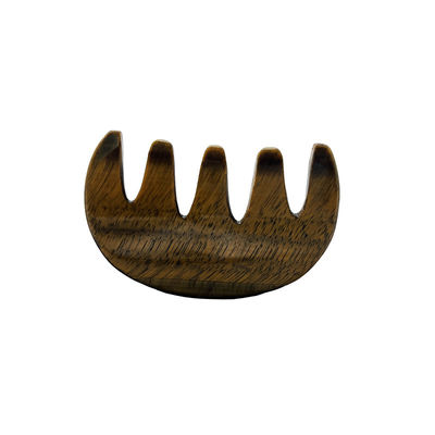Μεριδίων Φροντίδα Jade Comb Φυσική πέτρα μάτι τίγρης Gua Sha Scraper για μασάζ κεφαλιού και τριχωτής κεφαλής