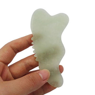 Xiuyan Jade Gua Sha Μέσο μασάζ για το πρόσωπο Σκουπτούρα Μασάζ σώματος Προωθεί την κυκλοφορία του αίματος και μειώνει την ένταση Εύκολο να κρατήσει