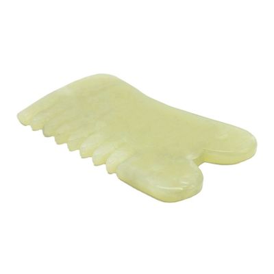 Xiuyan Jade Guasha Μασάζ Comb Gua Sha Scarping εργαλεία προσώπου με λειτουργία υπέρυθρης φυσιοθεραπείας 88 * 50 * 4mm