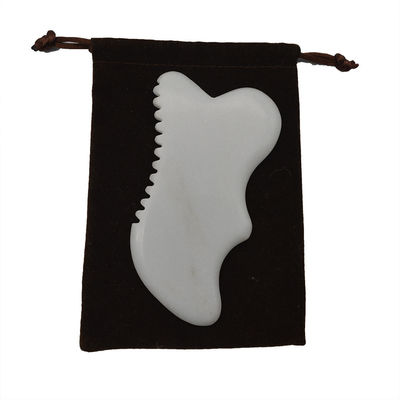 Προσαρμοσμένο Gua Sha Stone Board Μασάζ Guasha Scarping Μασάζ σώματος Λευκό Jade Scarping Πρόσωπο και εργαλεία σώματος