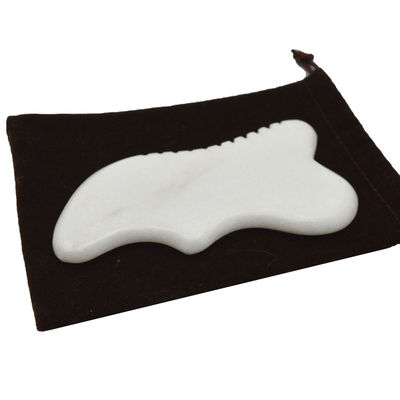 Προσαρμοσμένο Gua Sha Stone Board Μασάζ Guasha Scarping Μασάζ σώματος Λευκό Jade Scarping Πρόσωπο και εργαλεία σώματος