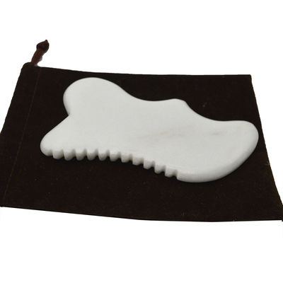 Προσαρμοσμένο Gua Sha Stone Board Μασάζ Guasha Scarping Μασάζ σώματος Λευκό Jade Scarping Πρόσωπο και εργαλεία σώματος