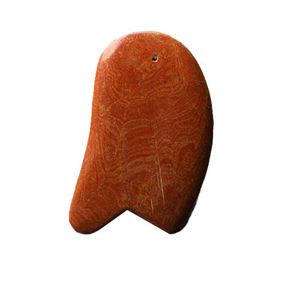 Κόκκινο Bian Stone Gua Sha εργαλείο για ξύσιμο μασάζ σώμα 10,5cm*6cm*0,7cm μήκος