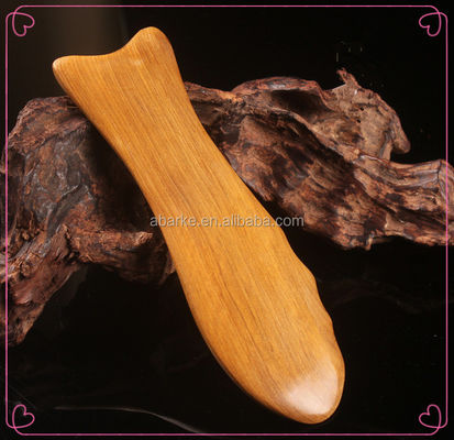 140*45mm ξύλινο εργαλείο Gua Sha σε σχήμα ψαριού ιδανικό για μασάζ και αποτοξίνωση