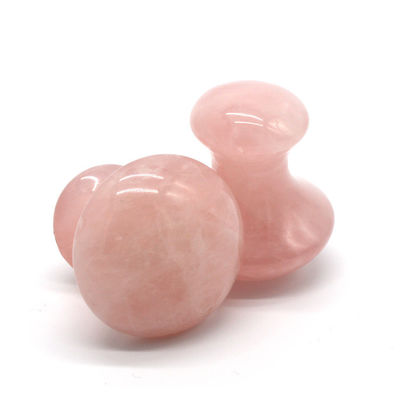 ΜΜ Μέγεθος Rose Quartz πέτρα μασάζ ζεστό μανιτάρι σχήμα πέτρα μασάζ κιτ για Spa και ομορφιά OEM