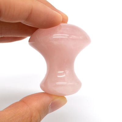 ΜΜ Μέγεθος Rose Quartz πέτρα μασάζ ζεστό μανιτάρι σχήμα πέτρα μασάζ κιτ για Spa και ομορφιά OEM