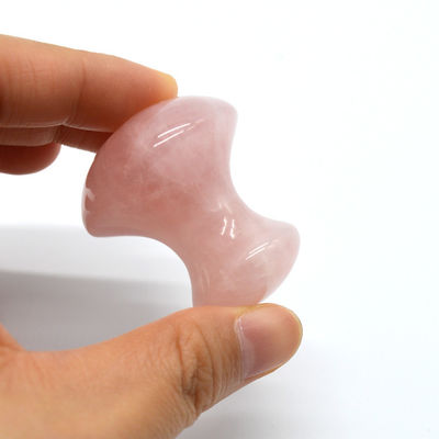 ΜΜ Μέγεθος Rose Quartz πέτρα μασάζ ζεστό μανιτάρι σχήμα πέτρα μασάζ κιτ για Spa και ομορφιά OEM