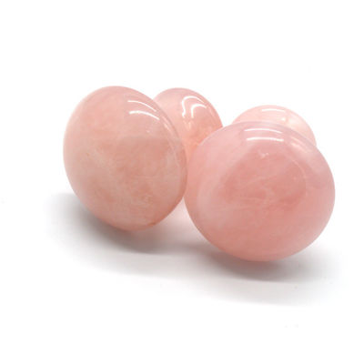 ΜΜ Μέγεθος Rose Quartz πέτρα μασάζ ζεστό μανιτάρι σχήμα πέτρα μασάζ κιτ για Spa και ομορφιά OEM