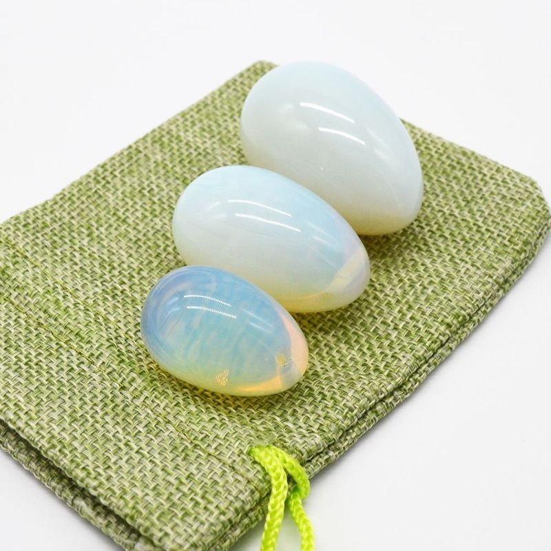 Οπαλίτη Yoni αυγό Πέλκυας Kegel άσκηση Jade αυγό για την ενίσχυση των μυών του κόλπου και κρυστάλλινη μασάζ μπάλα