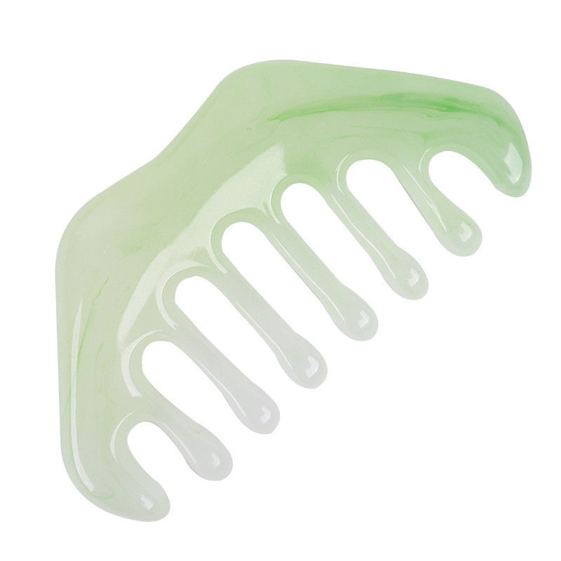 ISO9001 Πιστοποιημένη ρητίνη Gua Sha Μασάζ Comb για φροντίδα της τριχωτής κεφαλής και θεραπεία βελονισμού