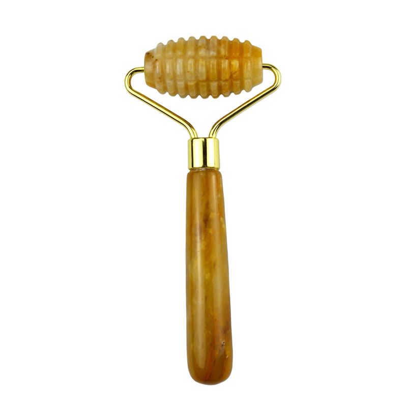 Μασάζ προσώπου Κίτρινο Jade Custom Gemstone Jade Roller για μασάζ προσώπου και λαιμού