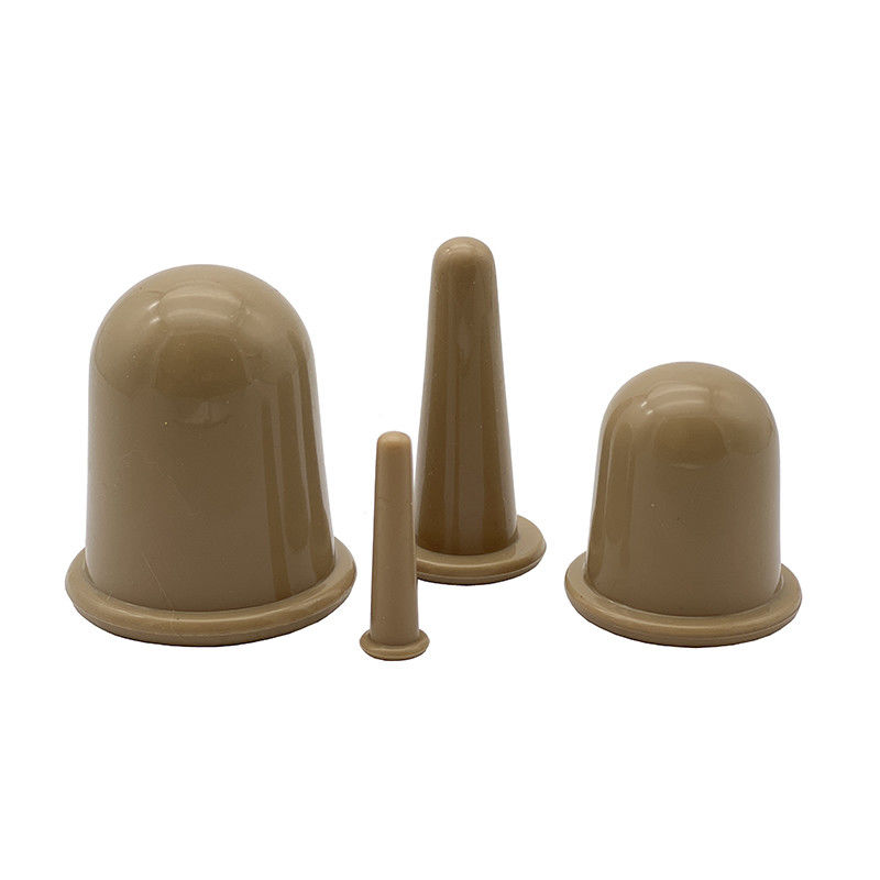 OEM/ODM Δέχεται 4 τεμάχια Σιλικόνης Cupping Set για το Πρόσωπο Cupping Θεραπεία Vacuum Massage Cups