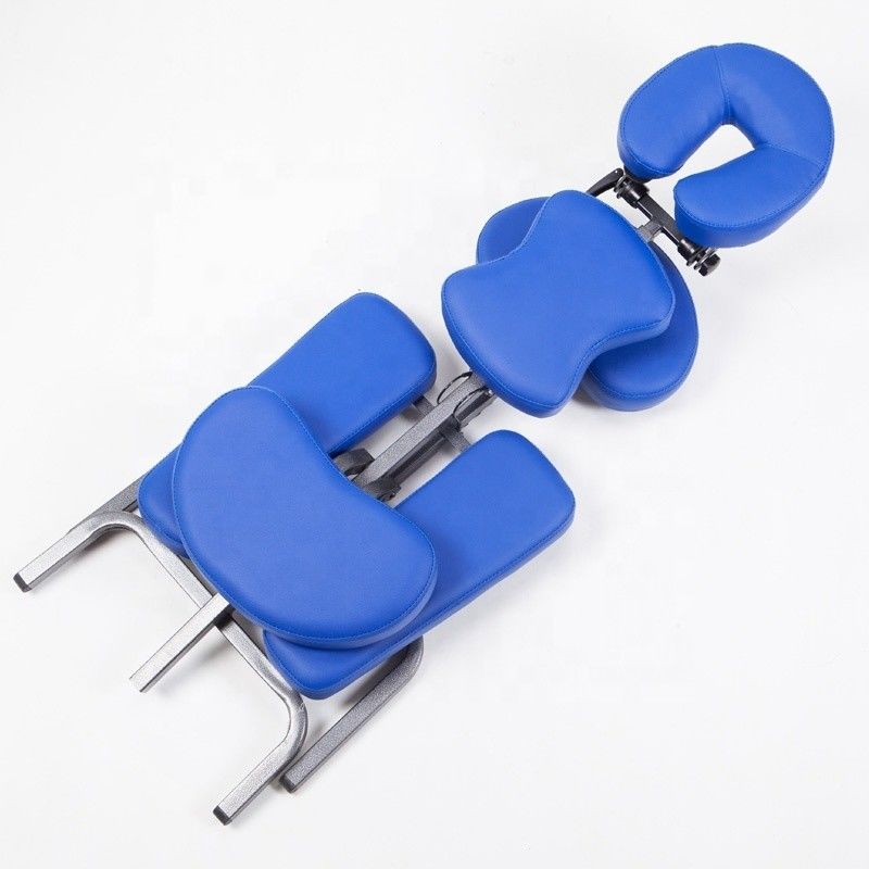 Προσαρμοσμένο λογότυπο Blue Master Massage Επαγγελματική φορητή καρέκλα μασάζ με λειτουργία και χειροκίνητο έλεγχο