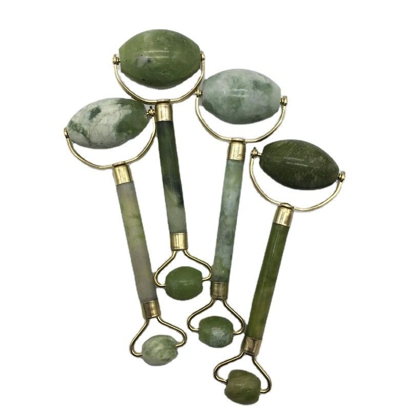 Μασάζ Jade Gua Sha Ice Roller για το πρόσωπο Φυσική πέτρα Xiuyan Jade Guasha Roller
