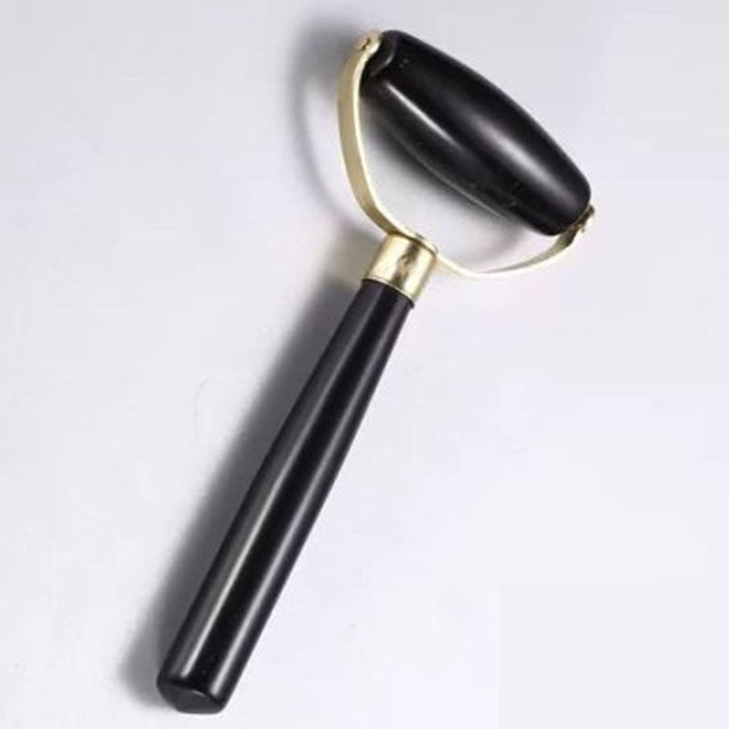 Μασάζ προσώπου Μαύρη Bian Stone Gua Sha Jade Face Guasha Roller για φυσική θεραπεία αναζωογόνησης προσώπου