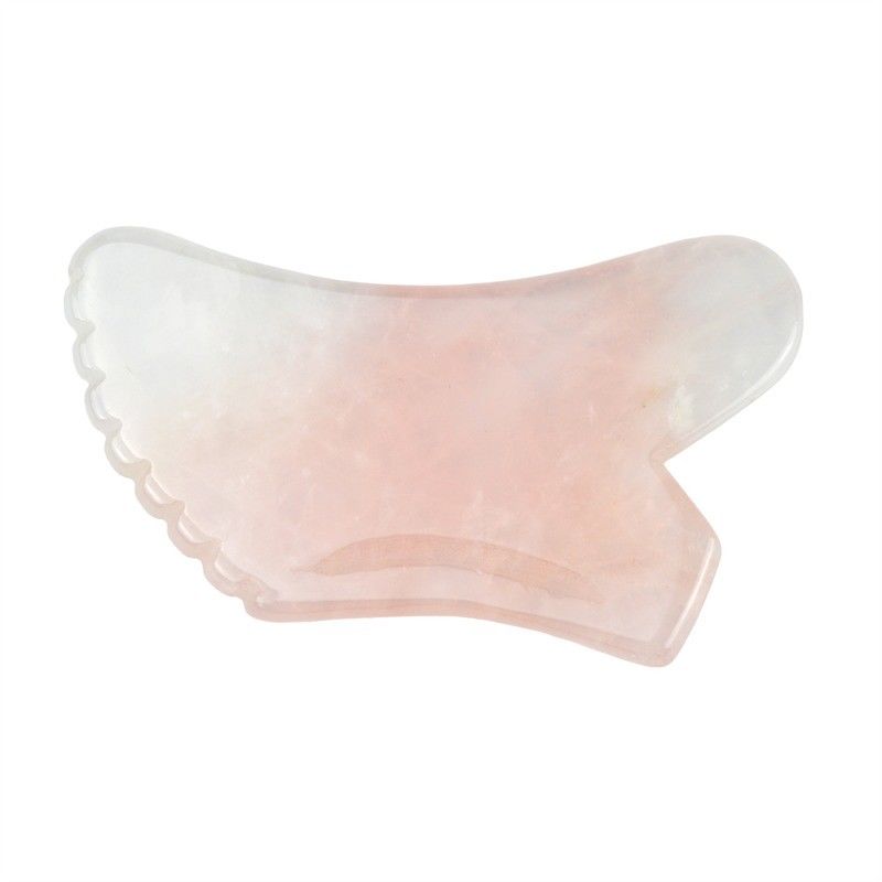 2024 Rose Quartz Gua Sha Εργαλείο μασάζ προσώπου Φυσικό Κρυστάλλινο Δέρμα Μασάζ ομορφιάς για το Face Lifting