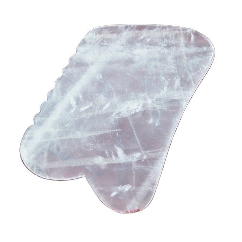Διαφανής Κουάρτζ Gua Sha Scraping Board για το πρόσωπο λαιμό Όλο το σώμα Μασάζ δέρματος Δυνατότητα μασάζ μυών