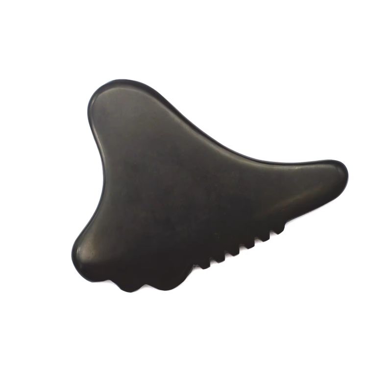 Gua Sha εργαλείο μασάζ προσώπου Bian Stone οικολογικά φιλικό πρόσωπο 105 * 77mm 114 * 74mm 2 PCS AKBS-030 για το προσώπου λεμφική αποστράγγιση