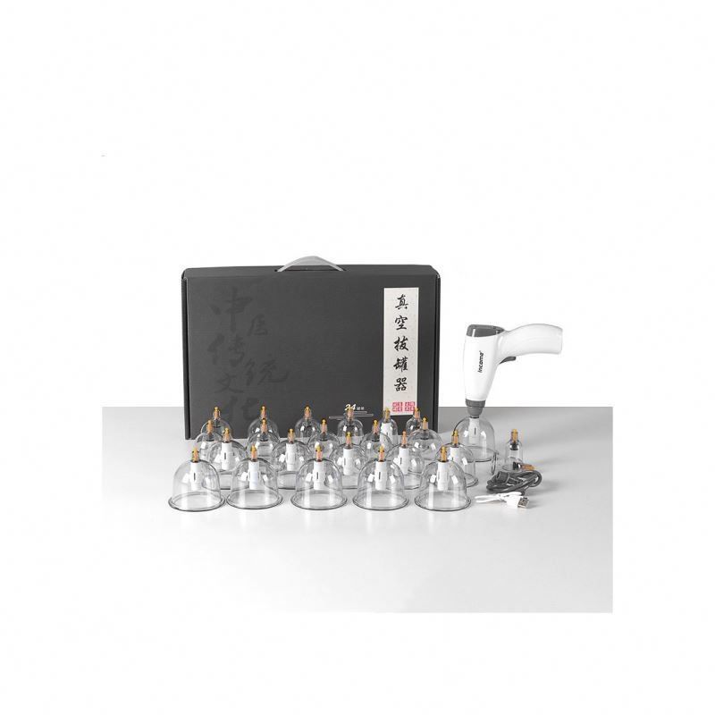 20 τεμάχια Ηλεκτρικό Vacuum Cupping Set για θεραπεία σωματικής κούπασης Εγχειρίδιο Gua Sha Εργαλεία και πλαστικές κούπες αναρρόφησης περιλαμβάνονται
