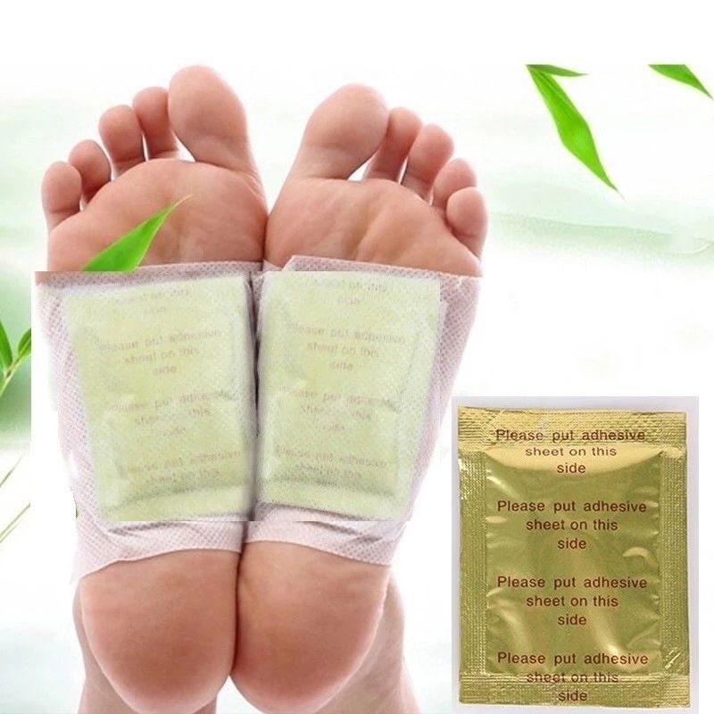 10 Pads Original Gold Detox Foot Patch Bamboo Foot Care Tool για βελτίωση του ύπνου και του δέρματος 12,5*10*4 cm