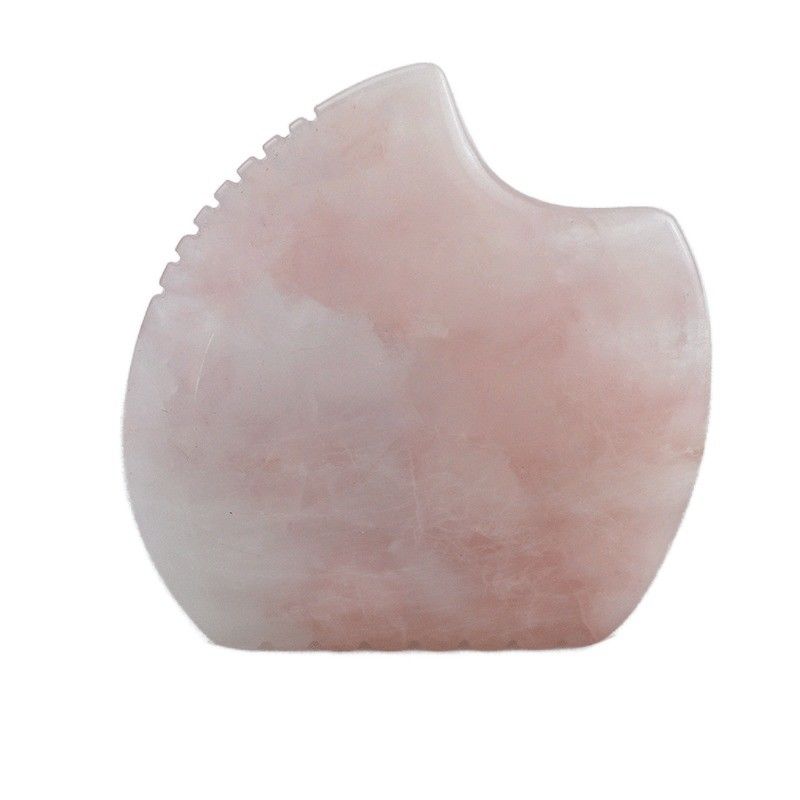 Προσαρμοσμένο λογότυπο Shell Shape Rose Quartz Gua Sha Μέσο μασάζ για μυϊκό μασάζ και φροντίδα του δέρματος Spa εξοπλισμός ομορφιάς