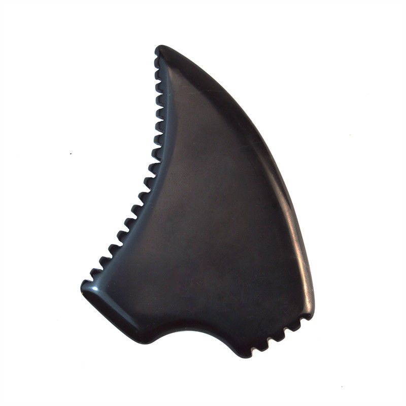Προσαρμοσμένο λογότυπο Sawtooth Black Bian Stone Body Facial Massage Guasha Board για το 2024 Έρχονται και Προσαρμοσμένο λογότυπο διαθέσιμο