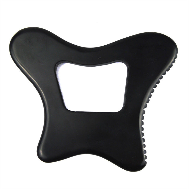 Προσαρμοσμένο λογότυπο Guasha Stone Black Bian Stone Gua Sha Μέσο μασάζ για χαλάρωση του σώματος και φροντίδα του δέρματος