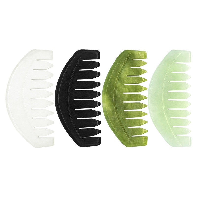 2023 Custom Logo Availabled Jade Comb Gua Sha Scraping Tool για τη φροντίδα του τριχωτού της κεφαλής και των μυών του σώματος