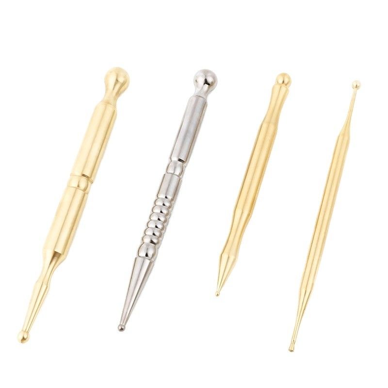 2024 Guasha Metal Point Massage Stick Για Μασάζ Σώματος Πίεση Ακουπρεσούρας Πρέας Μασάζ Χαλκό Ακουπρέας GuaSha Guasha Pen