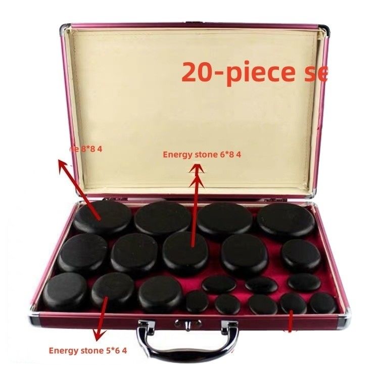 Μασάζ Σώματος Ζεστές Λίθοι Σετ 22 PCs Βασάλτης Λίθοι με Κίτ Θέρμανσης Σπίτι Σπα Χαλάρωση Θεραπεία Πόνος Απαλλαγή θεραπεία σπα