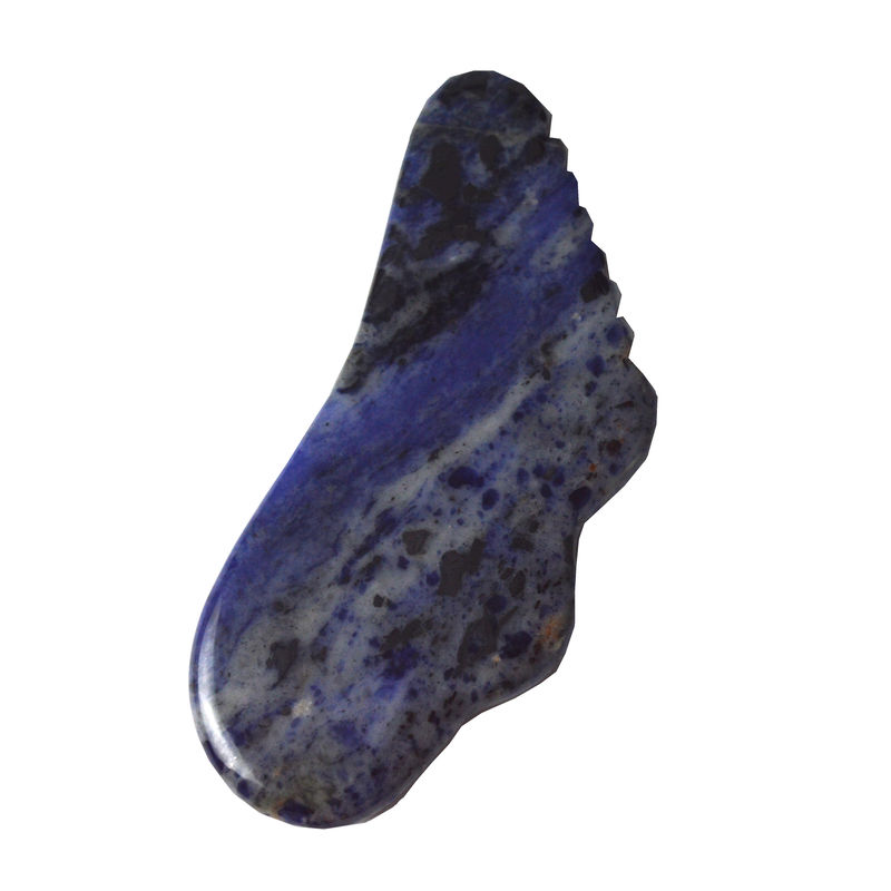 2024 Blue Sodalite Stone Gua Sha Scraping Massager άνετο εργαλείο μασάζ για την αφαίρεση ρυτίδων στο πρόσωπο και την ομορφιά του δέρματος