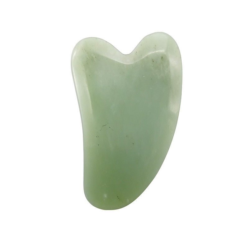 Xiuyan Jade Guasha Board για το πρόσωπο και το σώμα Φροντίδα της επιδερμίδας Σχήμα καρδιάς Gua Sha Μέσο μασάζ για την ανακούφιση των μυϊκών εντάσεων