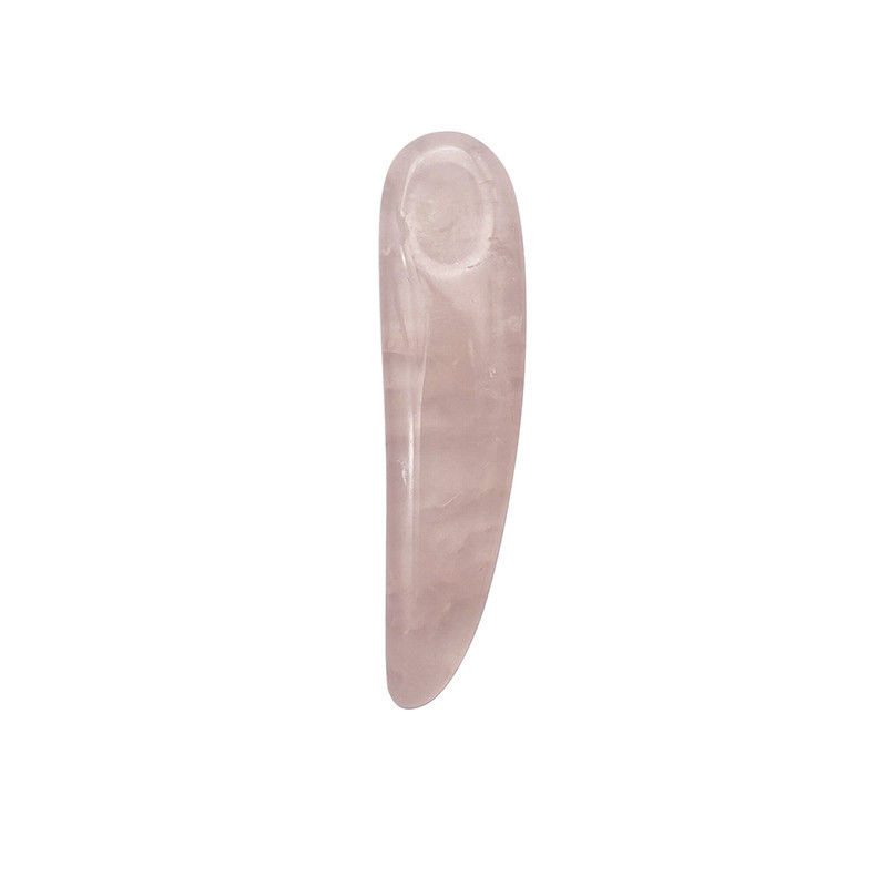 Ροζ Κουάρτζ κουτάλι για Gua Sha και καλλυντικά Beauty Wand Applicator Spatula