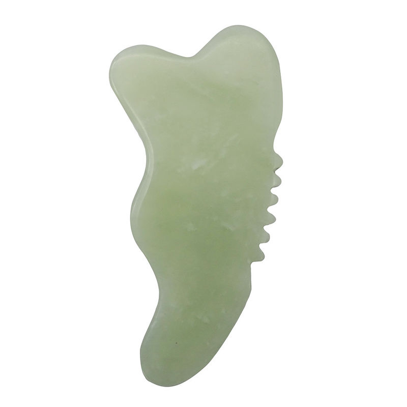 Xiuyan Jade Gua Sha Μέσο μασάζ για το πρόσωπο Σκουπτούρα Μασάζ σώματος Προωθεί την κυκλοφορία του αίματος και μειώνει την ένταση Εύκολο να κρατήσει